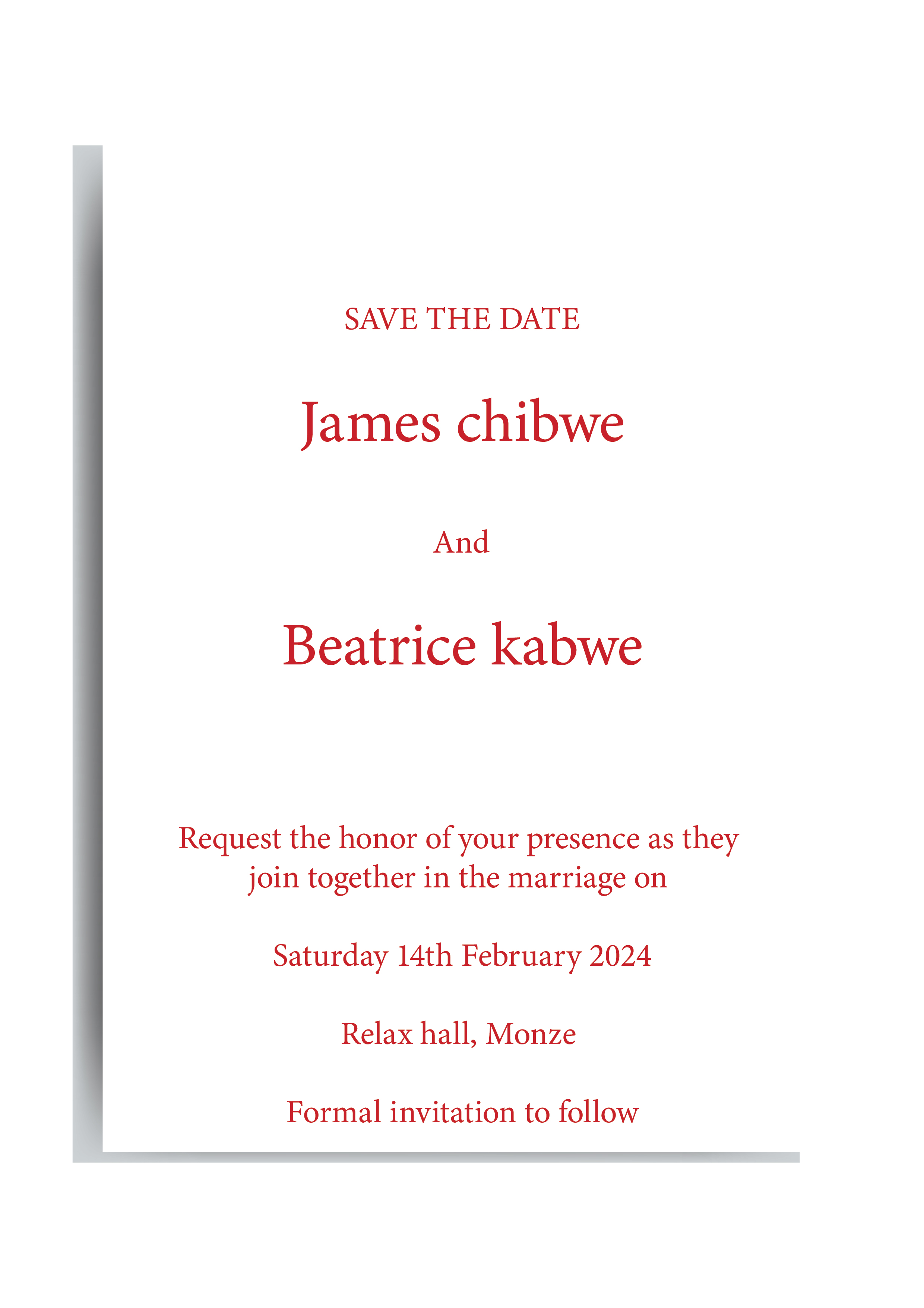 Save the Date